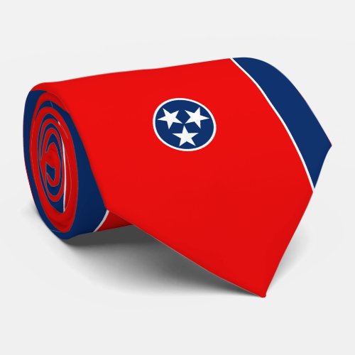 Tennessee State Flag Design Neck Tie