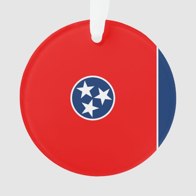 Tennessee State Flag Design Ornament (Front)