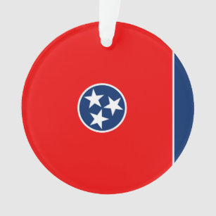Tennessee State Flag Design Ornament