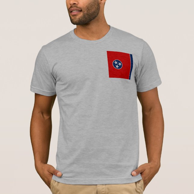 Tennessee State Flag Design T-Shirt (Front)
