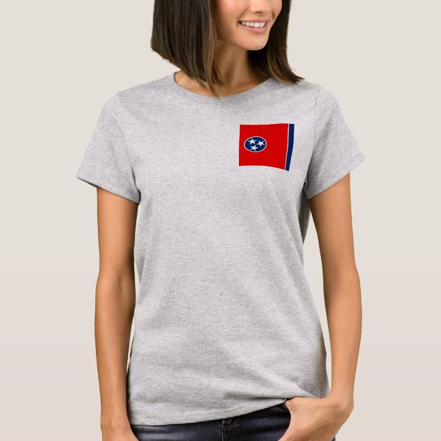Tennessee State Flag Design T-Shirt (Front)