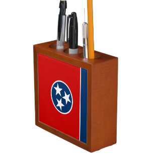 Tennessee State Flag Desk Organizer