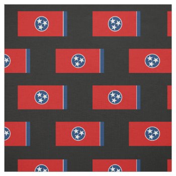 Tennessee State Flag Fabric by HappyPlanetShop at Zazzle