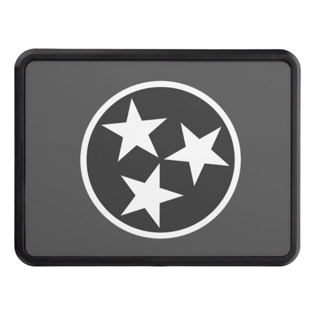 Tennessee state flag - Gray Hitch Cover (Front)