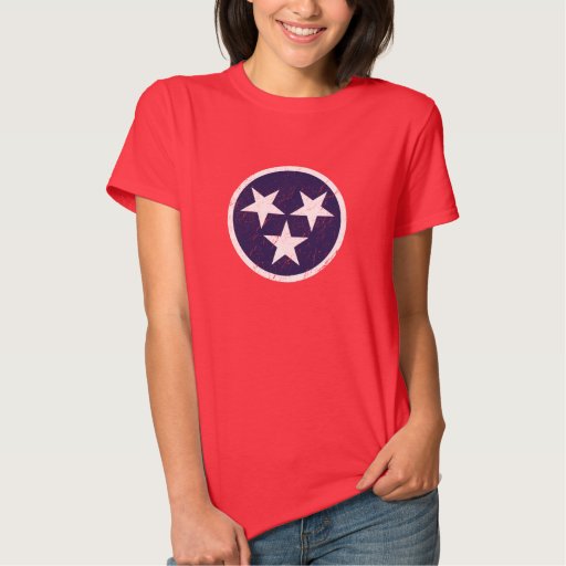 Tennessee State Flag Grunge Nashville Love T-Shirt | Zazzle
