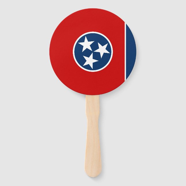 Tennessee State Flag Hand Fan (Front)