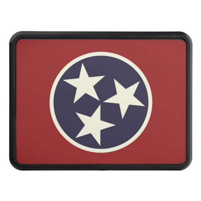 Tennessee state flag hitch cover (Front)