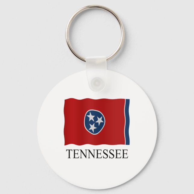 Tennessee State Flag Keychain (Front)