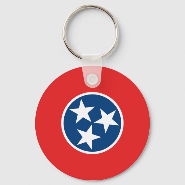 Tennessee State Flag Keychain (Front)