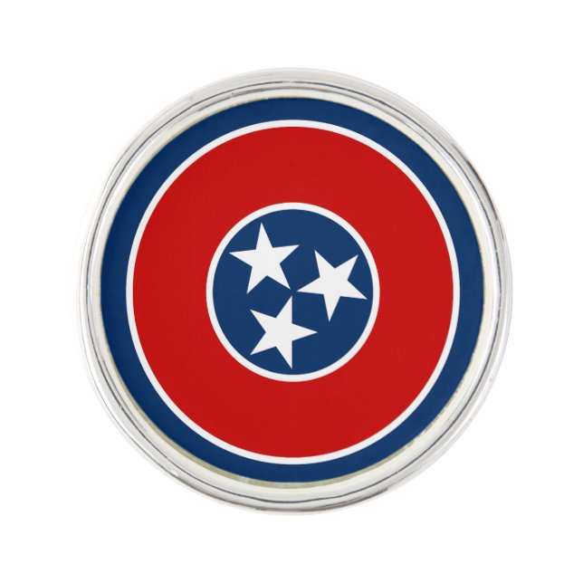 Tennessee State Flag Lapel Pin (Front)