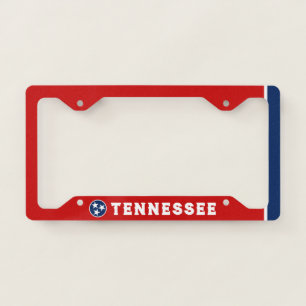 Tennessee state flag license plate frame
