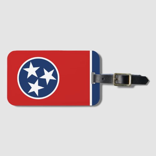 Tennessee state flag luggage tag