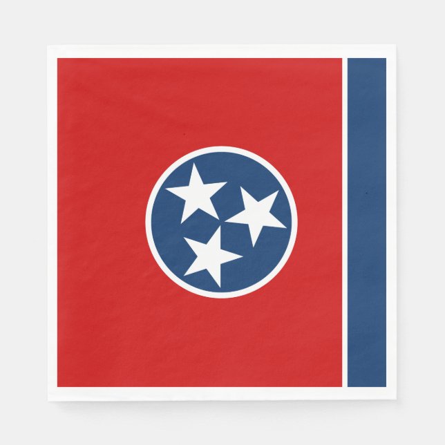 Tennessee State Flag Napkins (Front)