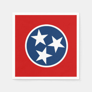 Tennessee State Flag Paper Napkins