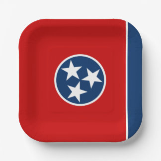 Tennessee State Flag Paper Plates