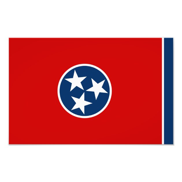 Tennessee State Flag Photo Print Zazzle