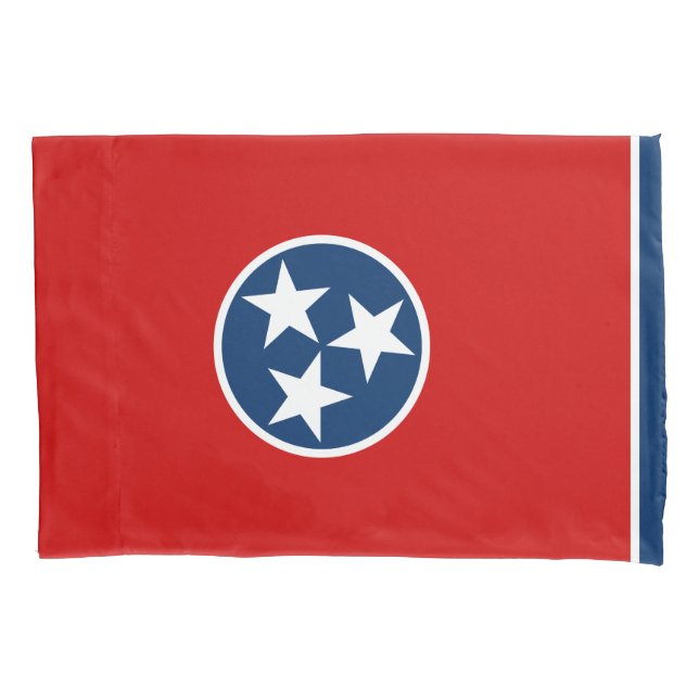 Tennessee State Flag Pillow Case (Front)