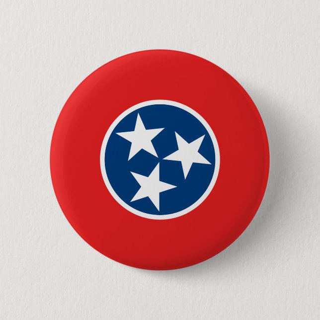 Tennessee State Flag Pinback Button (Front)