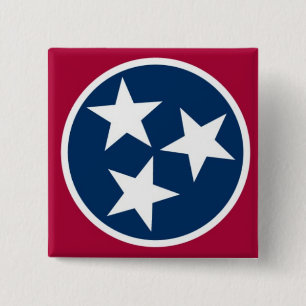 Tennessee State Flag Pinback Button