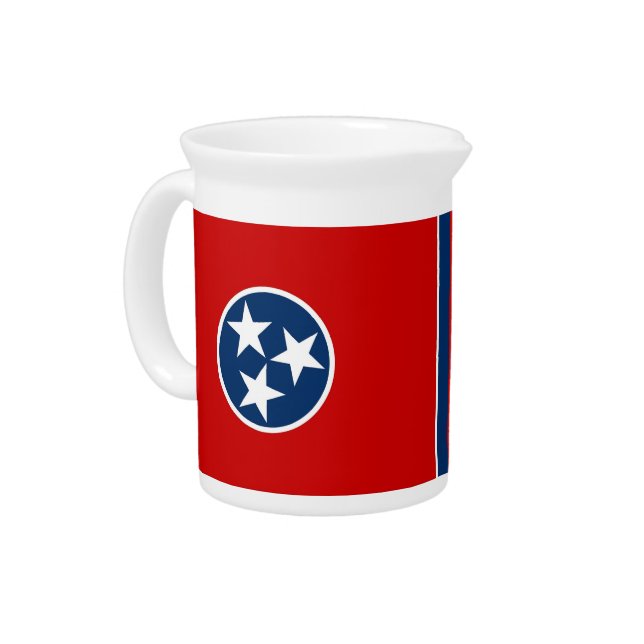 Tennessee State Flag Pitcher (Left)