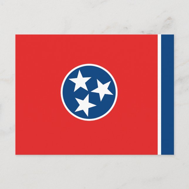Tennessee State Flag Postcard (Front)