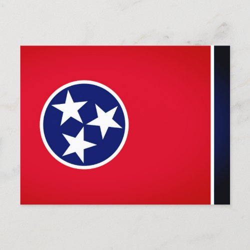 Tennessee state flag postcard
