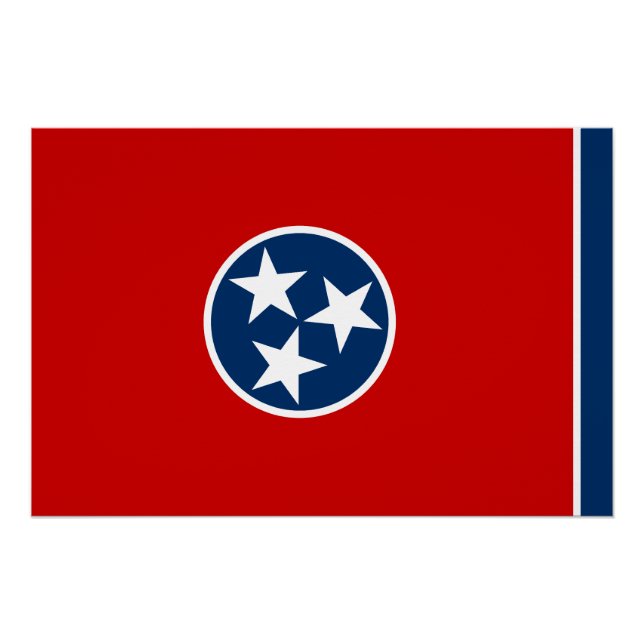 Tennessee State Flag Poster (Front)