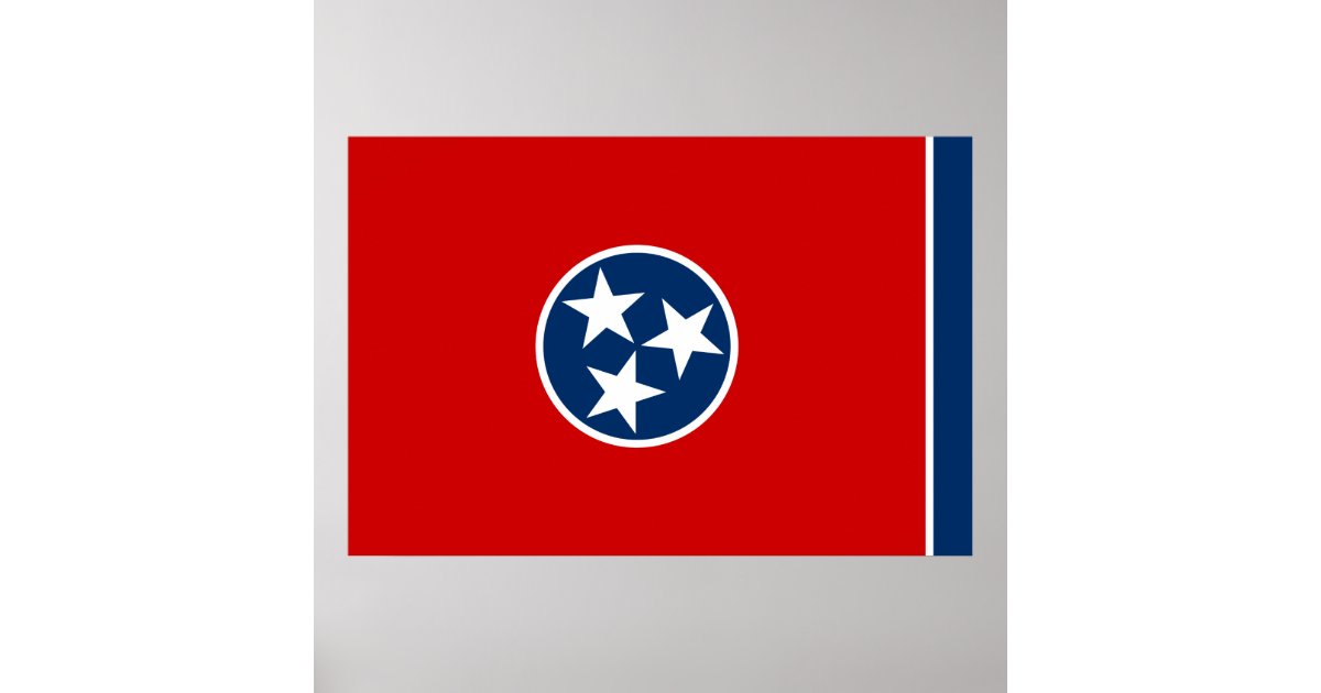 Tennessee State Flag Poster | Zazzle