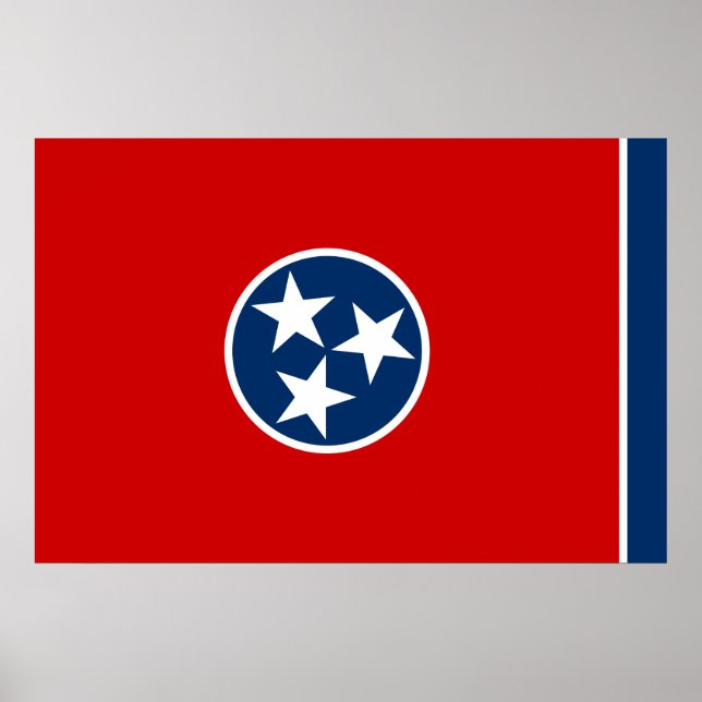 Tennessee State Flag Poster (Front)