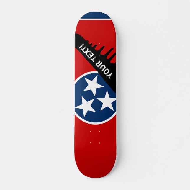 Tennessee State Flag Skateboard (Front)