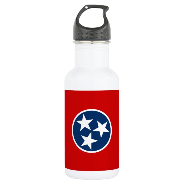 Tennessee State Flag Stainless Steel Water Bottle (Front)