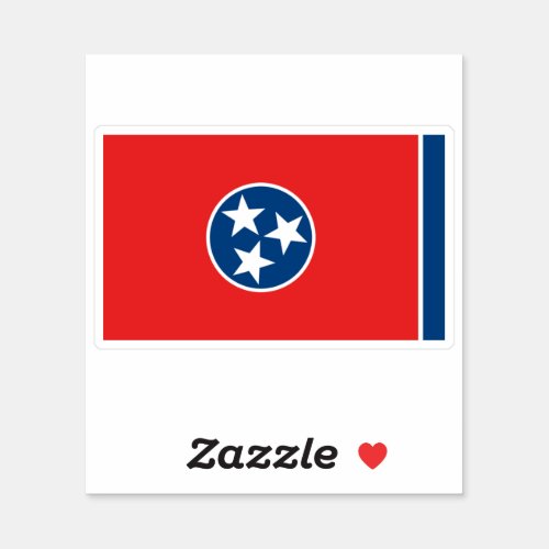 Tennessee State Flag Sticker