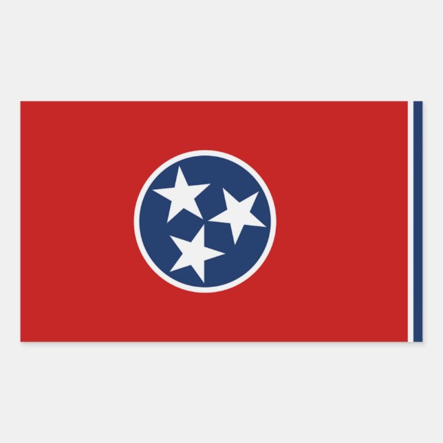 Tennessee State Flag Sticker (Front)