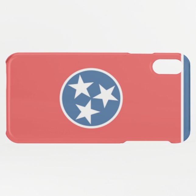 Tennessee State flag Uncommon iPhone Case (Back (Horizontal))