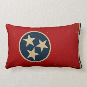 Tennessee State Flag Vintage Lumbar Pillow by USA_Swagg at Zazzle