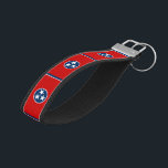 Tennessee State Flag Wrist Keychain<br><div class="desc">Patriotic Tennessee state flag.</div>