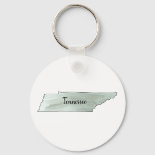 Tennessee State Illustration Painting Keychain