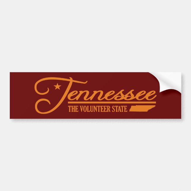 Tennessee (State of Mine) Bumper Sticker (Front)