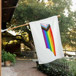 Tennessee State Pride LGBTQ Progress Pride House Flag