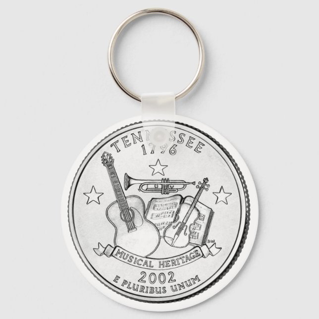 Tennessee State Quarter Keychain (Front)