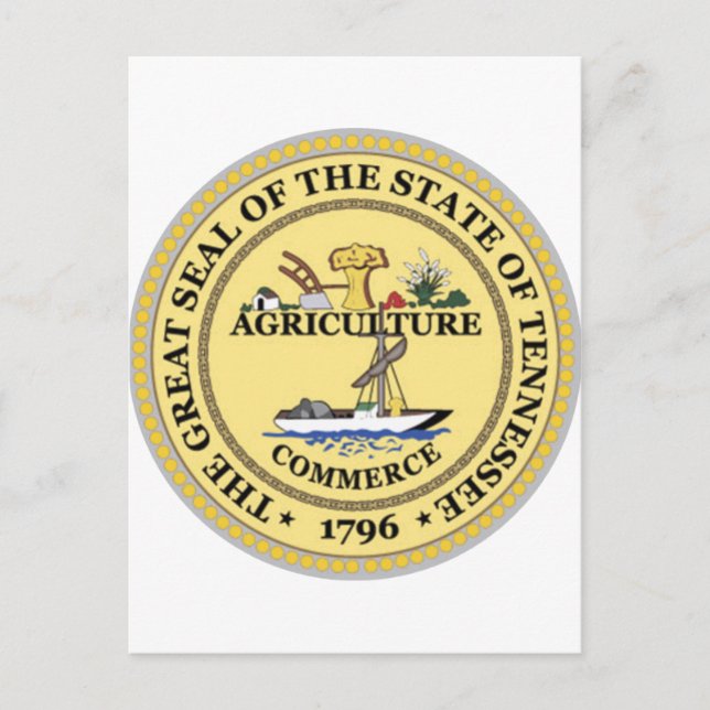 Tennessee State Seal Postcard (Front)