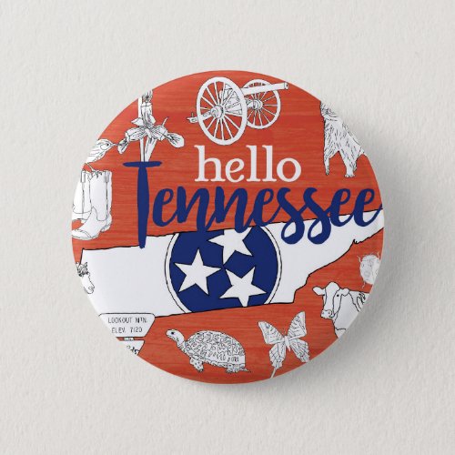Tennessee State Symbols Volunteer State Images Button