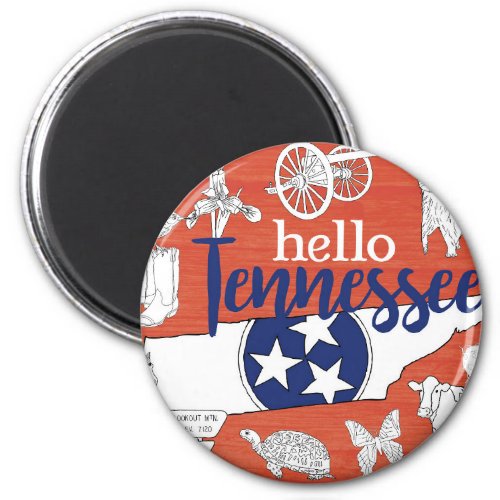 Tennessee State Symbols Volunteer State Images Magnet