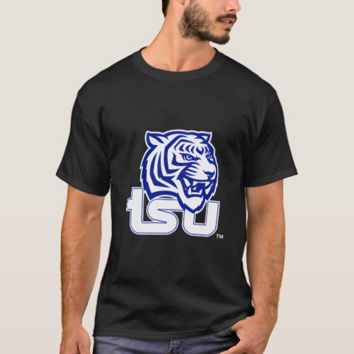 Tennessee State Tigers Left Chest Icon Blue T_Shirt