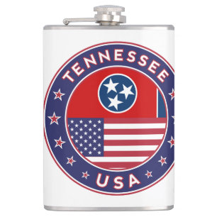 Tennessee sticker, phone case, tote bag, clock flask