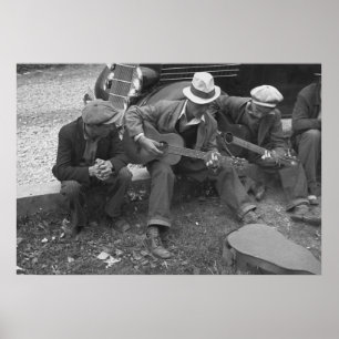 Tennessee Street Musicians, 1935 Poster
