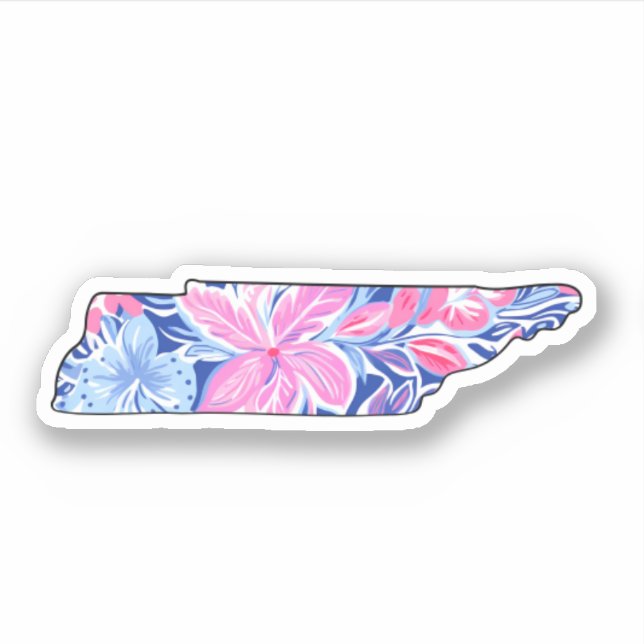 Tennessee - Summer Sticker - Lilly Inspired (Front)