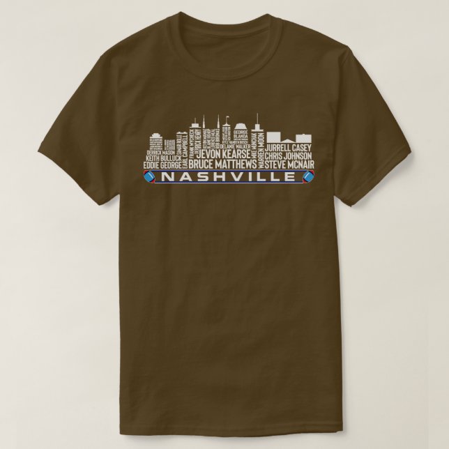 Tennessee  Team All Time Legends Nashville City Sk T-Shirt (Design Front)