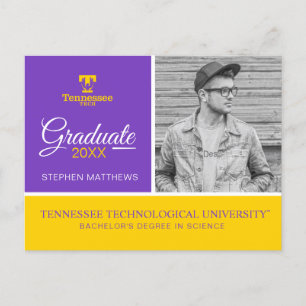 Tennessee Tech Graduation Announcement Postcard