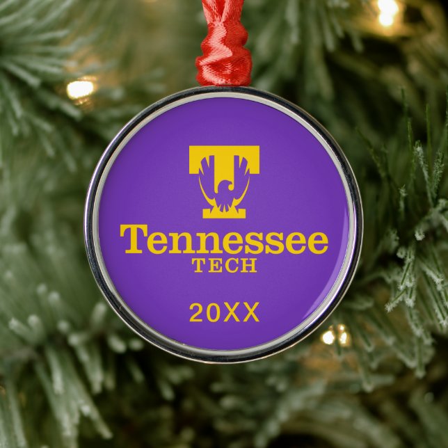 Tennessee Tech Metal Ornament (Tree)